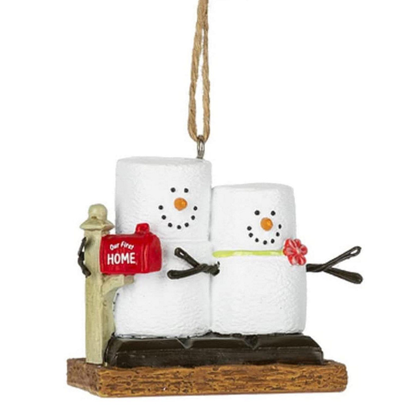 Ganz Smores Resin Holiday Ornament, First Home Snowman Image