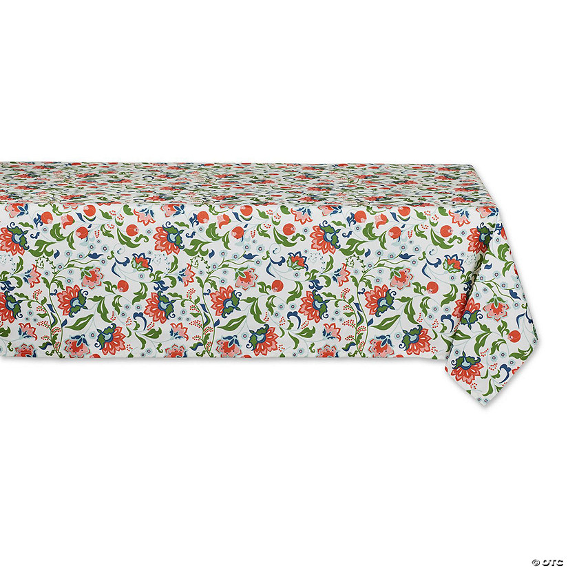 Garden Floral Print Outdoor Tablecloth 60X84" Image