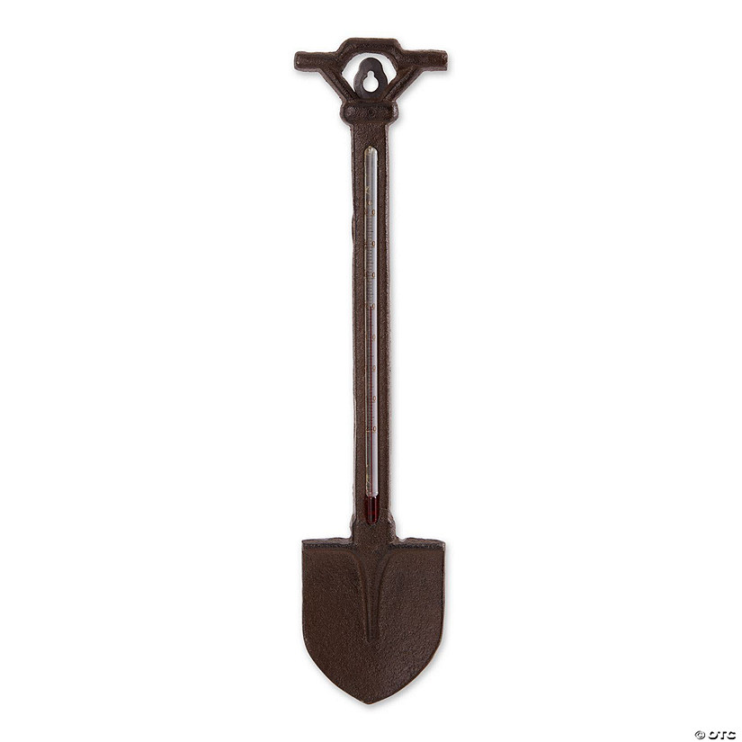 Garden Shovel Cast Iron Thermometer Image