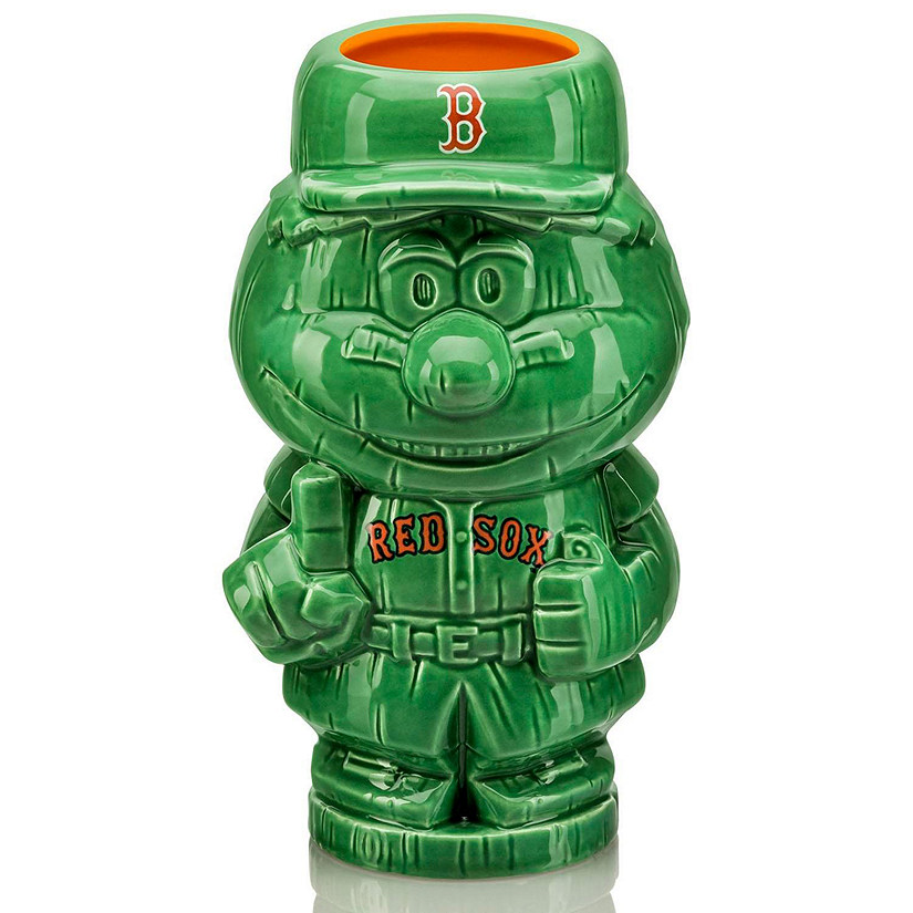 Geeki Tikis MLB Mascot Ceramic Mug  Boston Red Sox, Wally the Green Monster Image