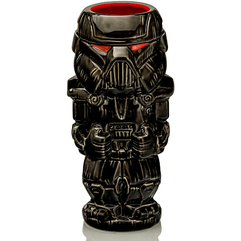 Geeki Tikis Star Wars: The Mandalorian Dark Trooper Ceramic Mug  Holds 18 Ounce Image