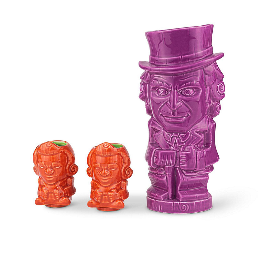 Geeki Tikis Willy Wonka And The Chocolate Factory Mug Set  Ceramic Tiki Cups Image