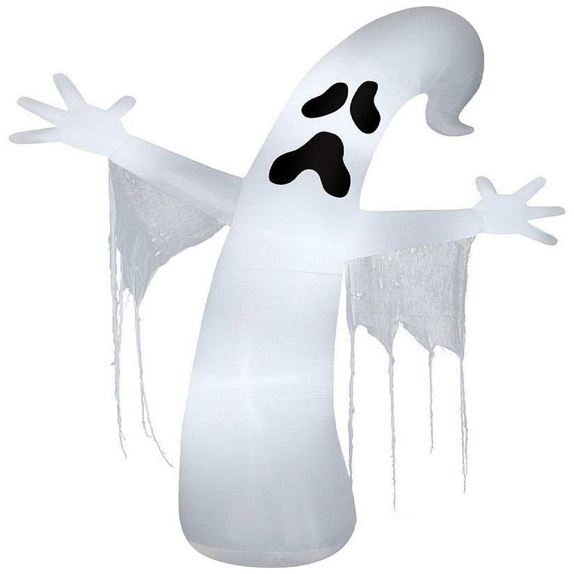 Gemmy Airblown Whimsey Ghost with Streamers Giant (C7 LED White)  12 ft Tall  white Image