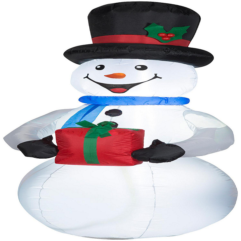 Gemmy Christmas Airblown Inflatable Inflatable Snowman  6.5 ft Tall  white Image