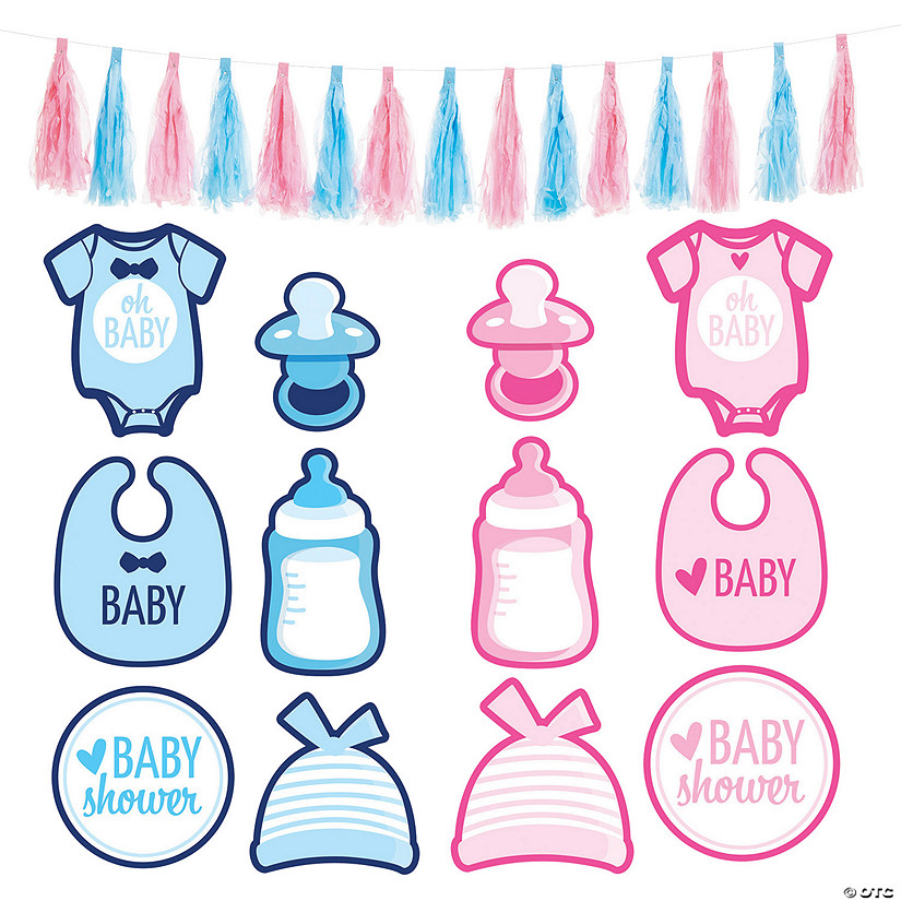 Gender Reveal Party Decorating Kit - 13 Pc. Image