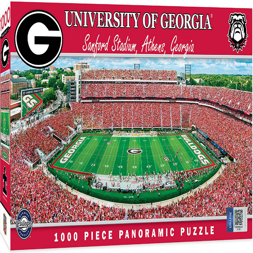 Georgia Bulldogs - 1000 Piece Panoramic Jigsaw Puzzle Image