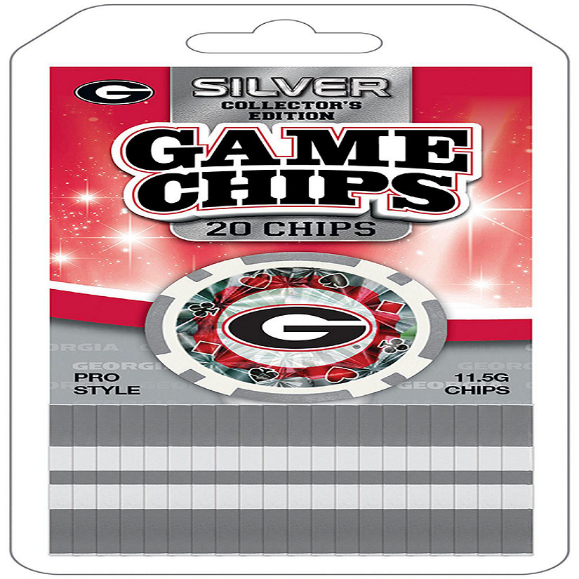Georgia Bulldogs 20 Piece Poker Chips Image