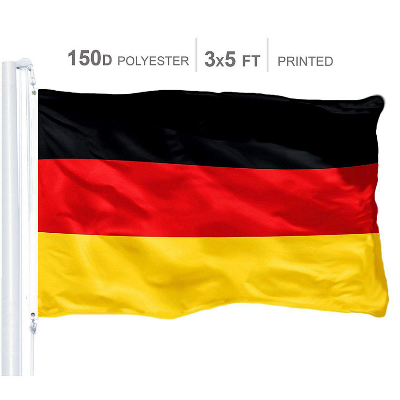 Germany German Flag 150D Printed Polyester 3x5 Ft Image