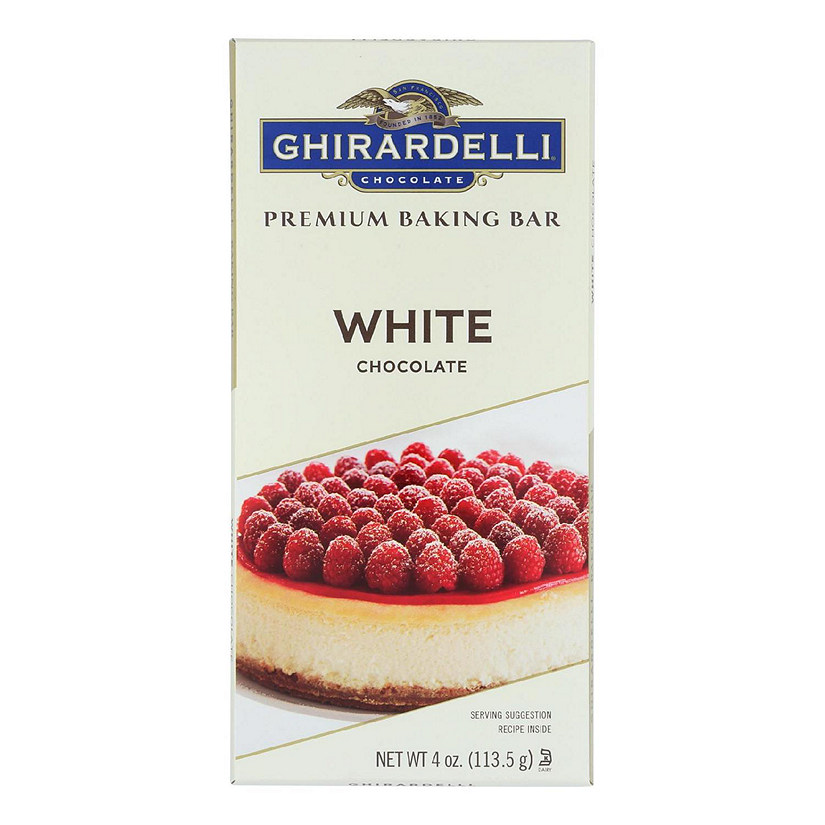 Ghirardelli Baking Bar - Premium Baking Bar White Chocolate - Case of 12 - 4 oz. Image