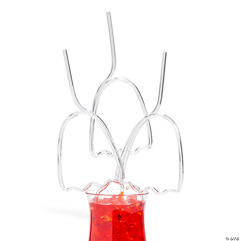 Ghost BPA-Free Plastic Silly Straws - 12 Pc. Image