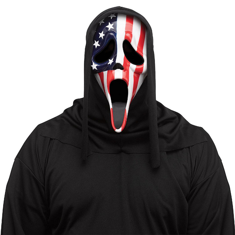 Ghost Face Patriotic Costume Mask Image