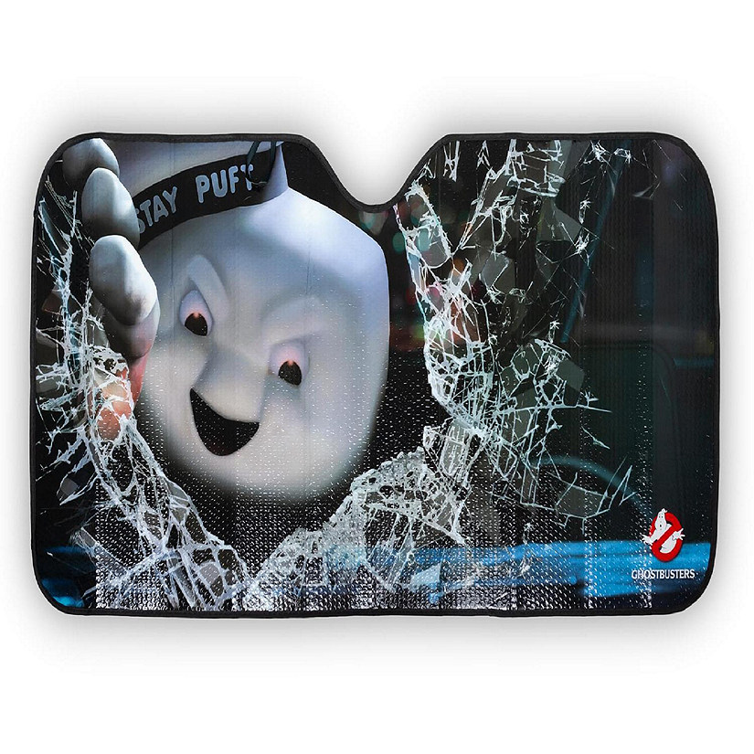 Ghostbusters Angry Stay Puft Marshmallow Man Car Sunshade  58 x 27.5 Inches Image