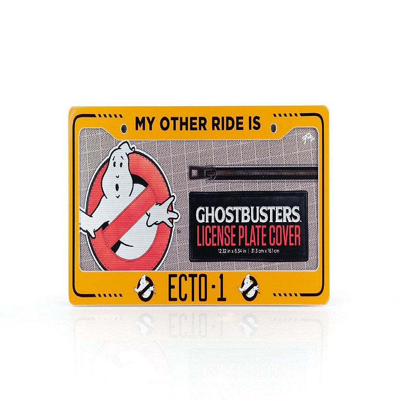 Ghostbusters ECTO-1 License Plate Frame For Cars  Ghostbusters Collectible Image