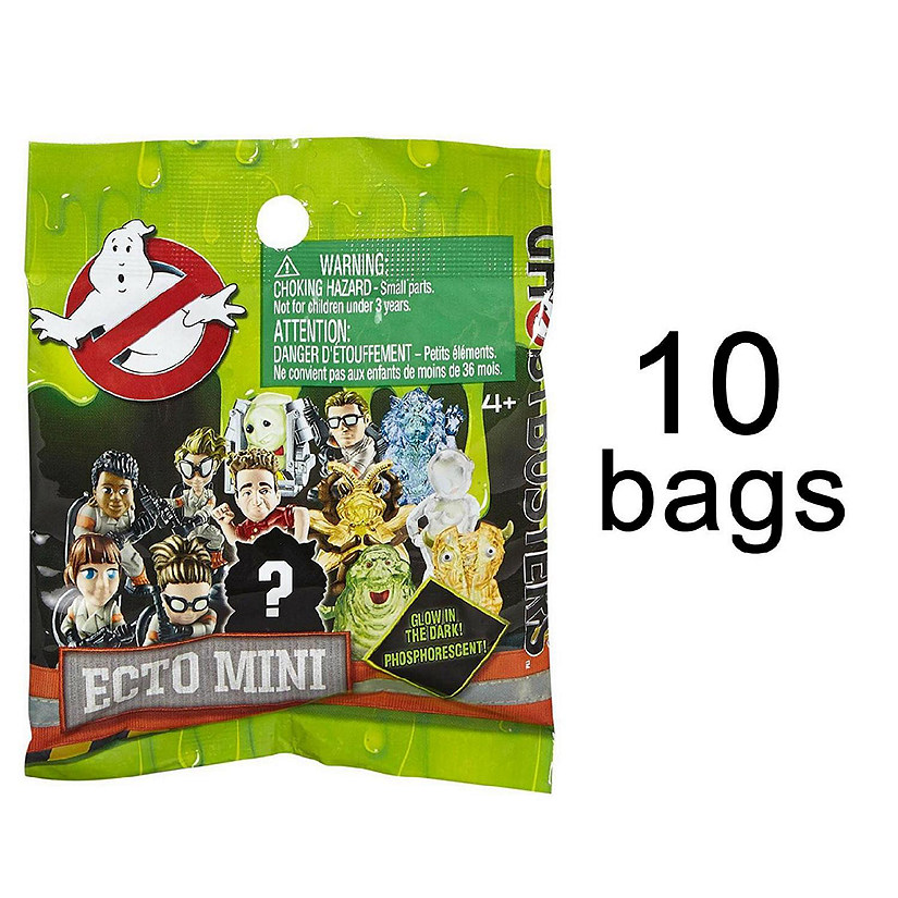 Ghostbusters Ecto Minis Blind Bags 10-Pack Glow in Dark Ghosts Mystery Figures Mattel Image