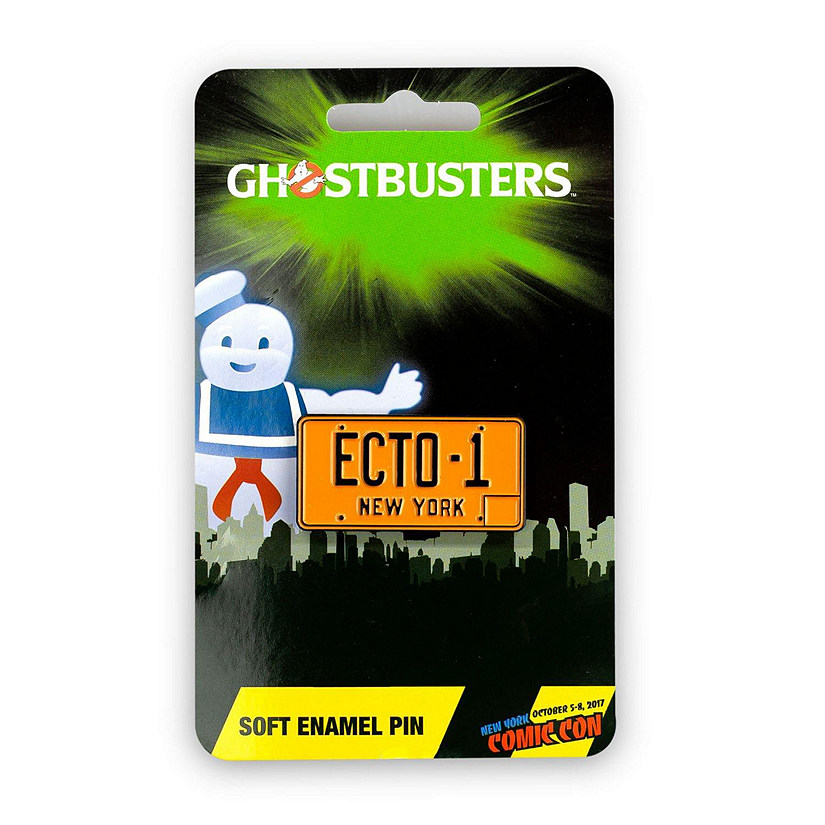 Ghostbusters Exclusive Ecto-1 License Plate Pin  Perfect For Ghostbuster Fans Image