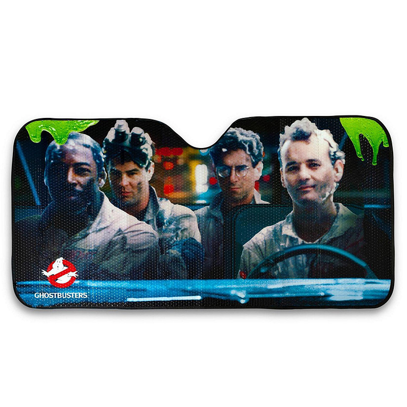 Ghostbusters Original Cast Windshield Sunshade Car Shade Panel Image