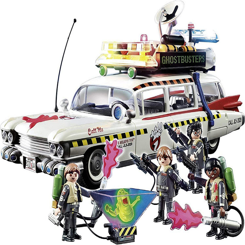 Ghostbusters Playmobil 70170 Ecto-1 103 Piece Building Set Image