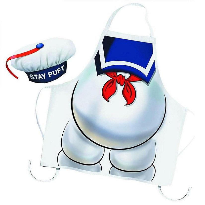 Ghostbusters Stay Puft Apron and Chef Hat Image