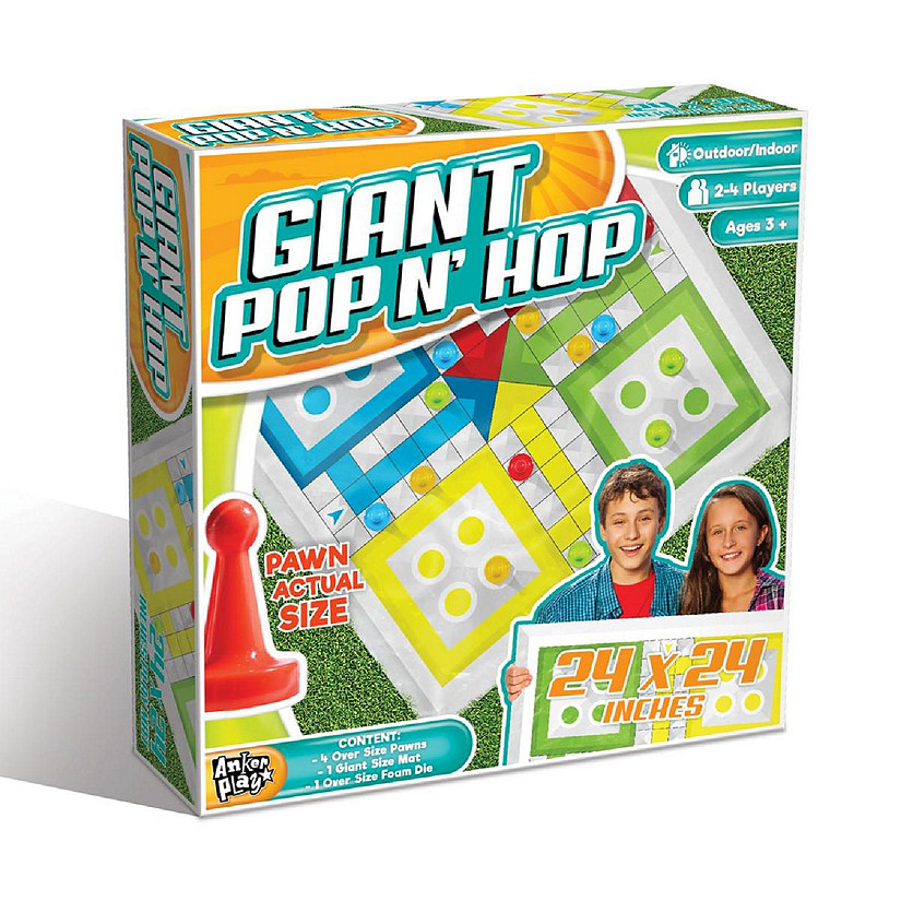 Giant Pop N Hop Indoor/Outdoor Game  24x24 Inch Mat Image