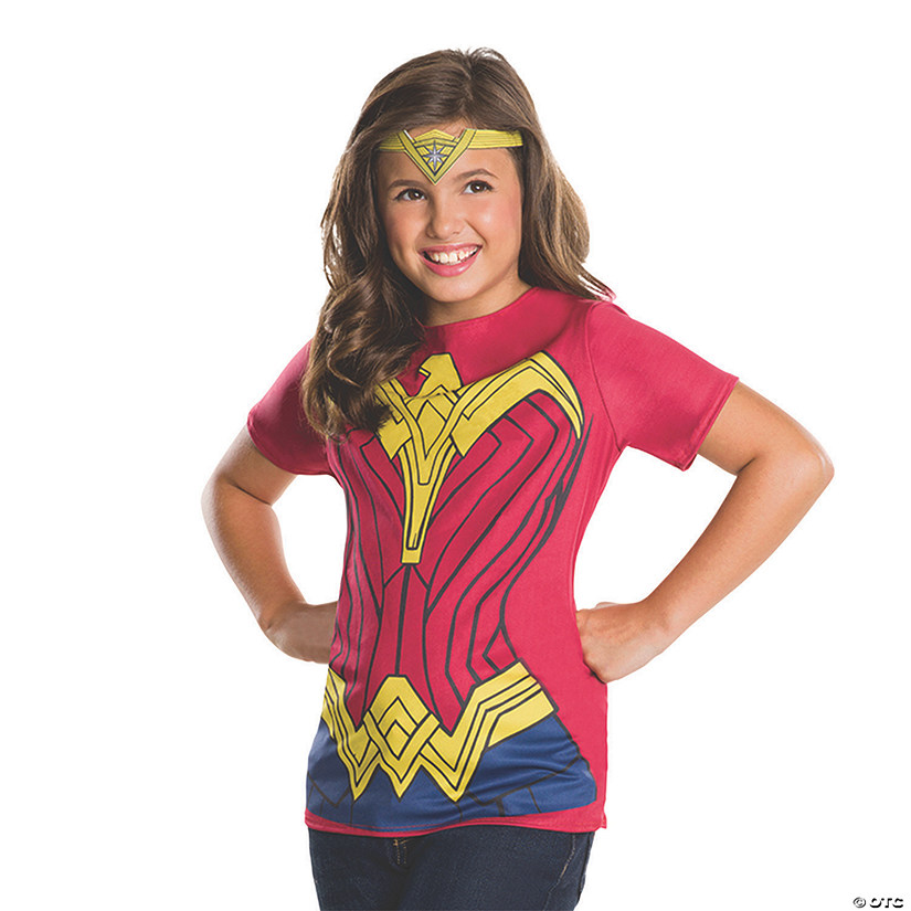 Girl&#8217;s Batman v Superman: Dawn of Justice&#8482; Wonder Woman Costume Top Image
