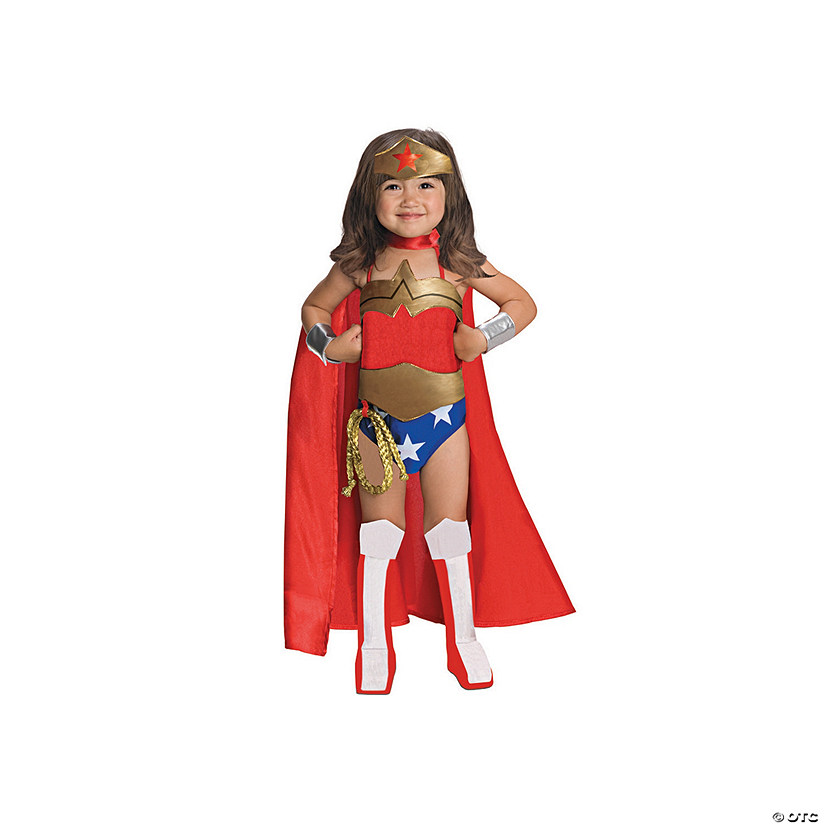 Girl's Deluxe Wonder Woman&#8482; Costume Image