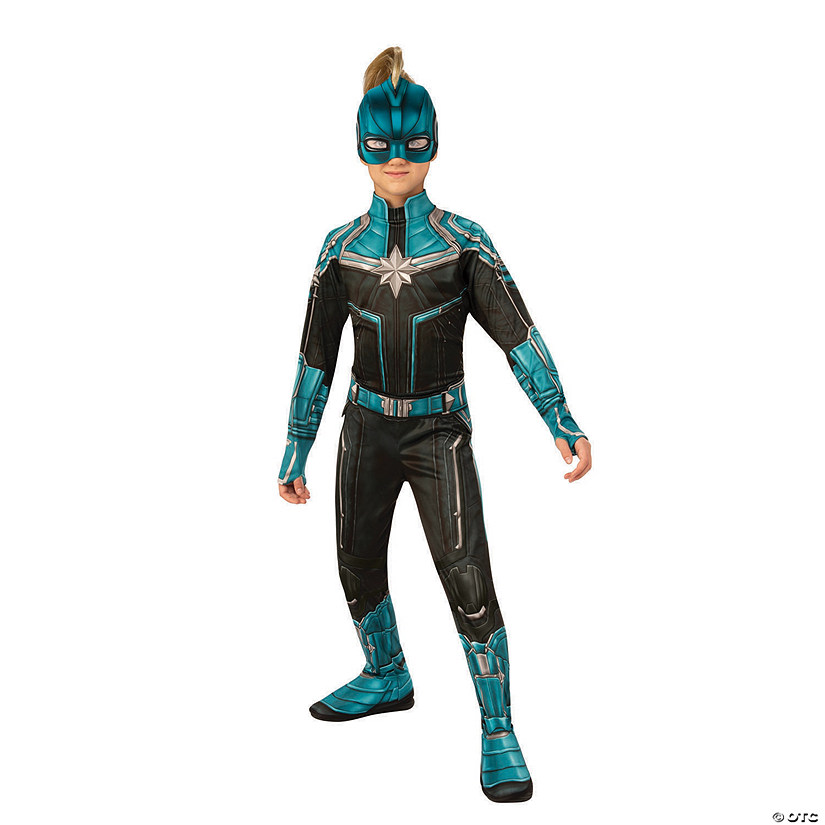 Girl's Economy Captain Marvel&#8482; Kree Costume Image