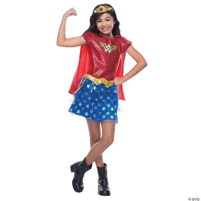 Girl's Wonder Woman&#8482; Tutu Dress Costume Image