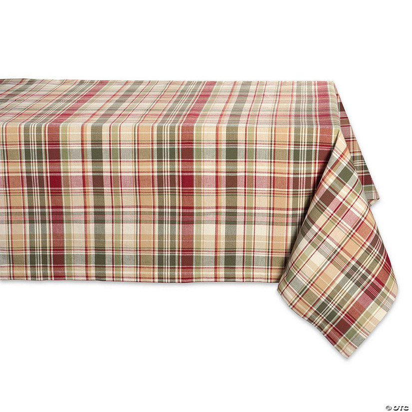 Give Thanks Plaid Tablecloth 52X52 Image