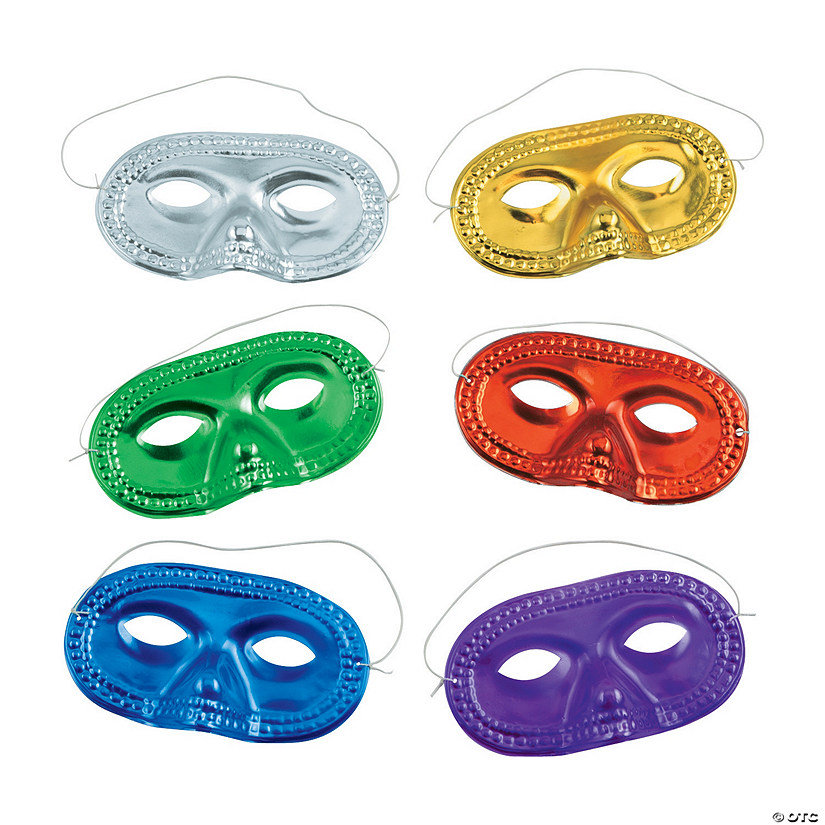 Gleaming Masquerade Masks - 24 Pc. Image
