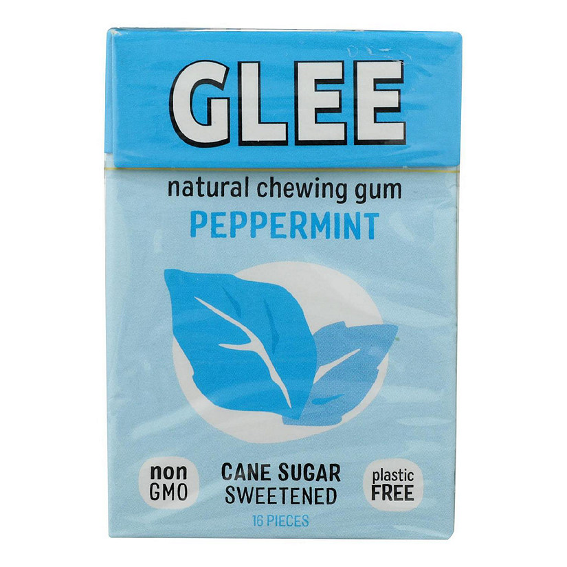 Glee Gum Chewing Gum - Peppermint - Case of 12 - 16 Pieces Image