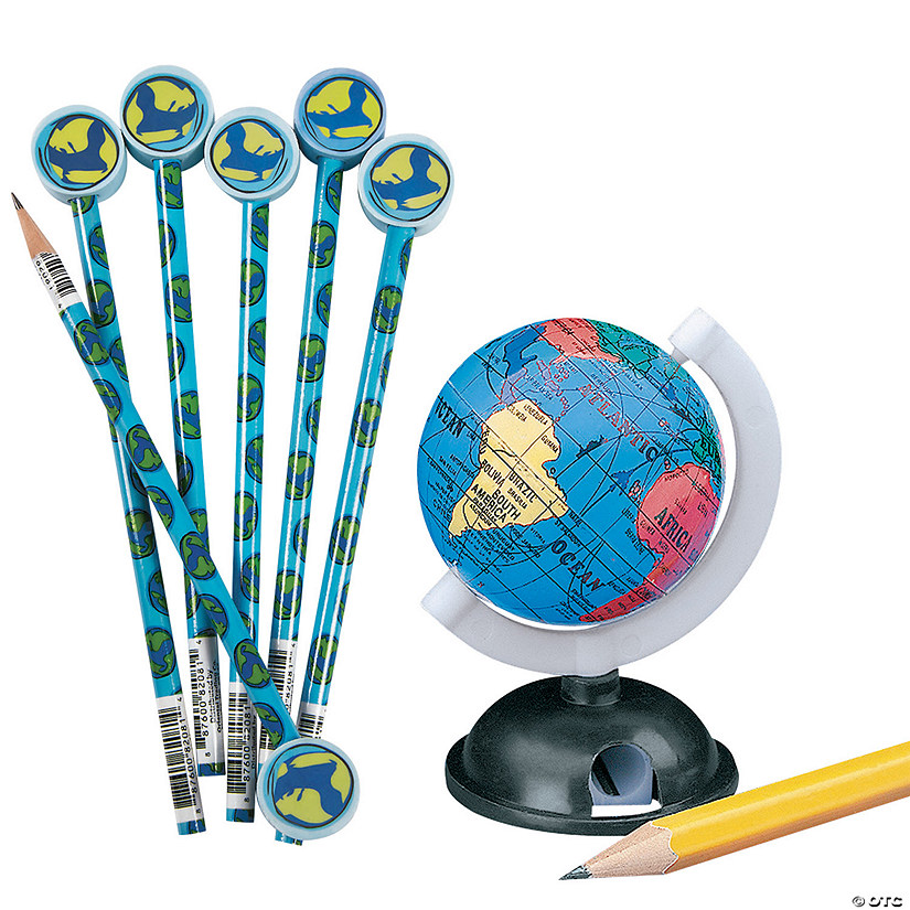 Globe Pencils & Sharpeners Handout Kit for 12 - 24 Pc. Image