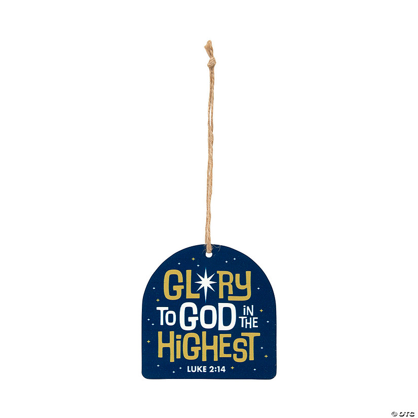 Glory to God in the Highest Christmas Ornaments - 12 Pc. Image