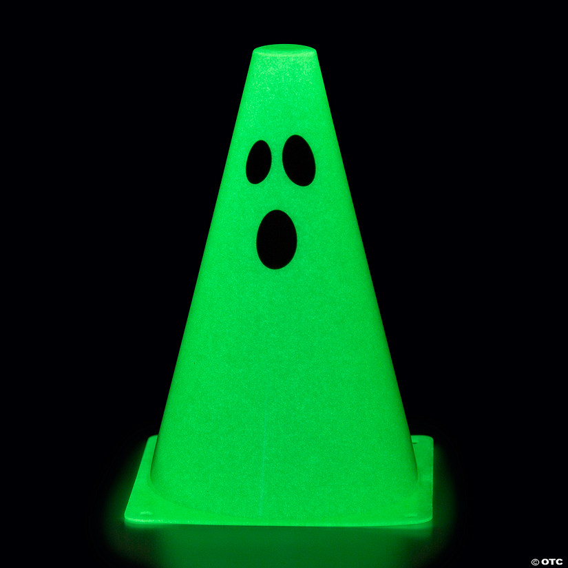 Glow-in-the-Dark Ghost Traffic Cones - 12 Pc. Image