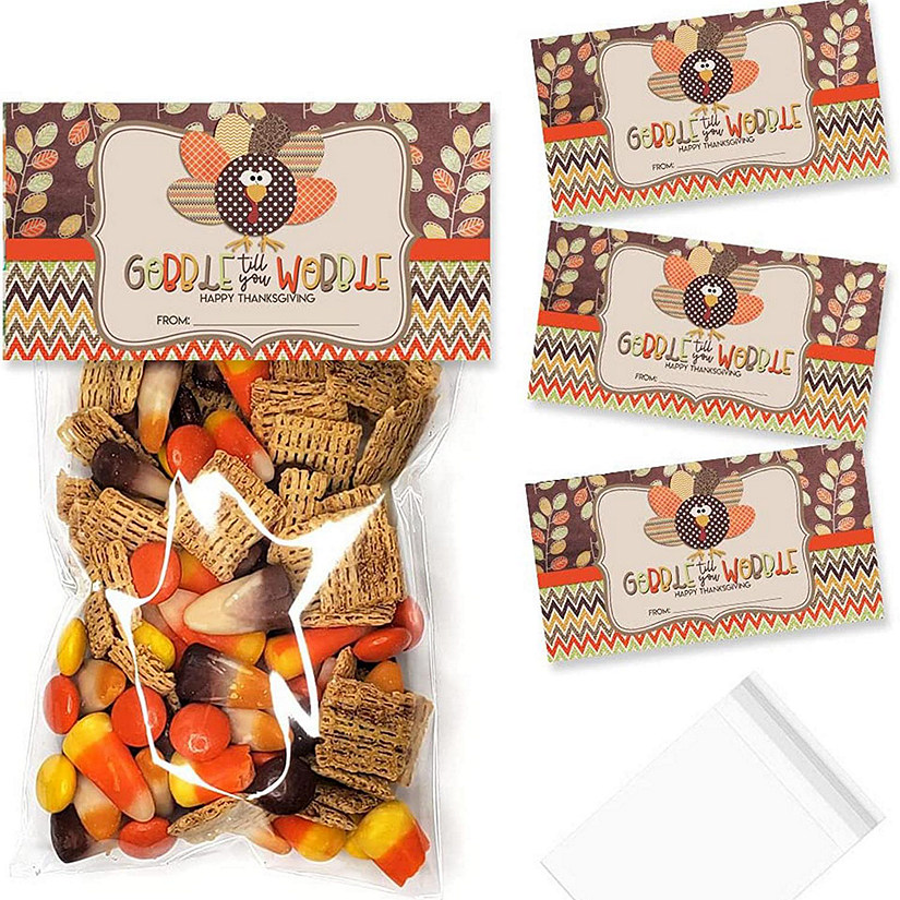 Gobble Till You Wobble Bag Toppers 40pc. by AmandaCreation Image