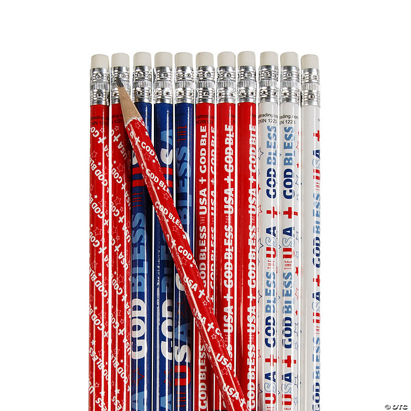 God Bless the USA Pencils - 24 Pc. Image