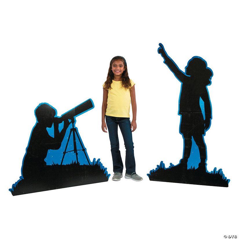 God&#8217;s Galaxy VBS Silhouette Kids Stand-Ups Image
