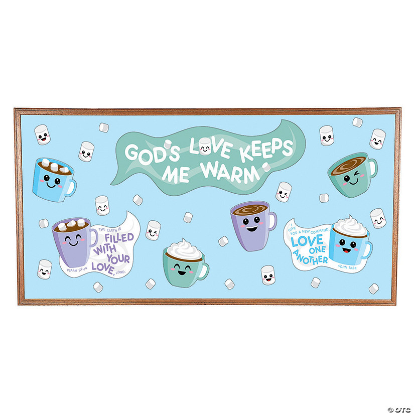 God&#8217;s Love Keeps Me Warm Bulletin Board Set - 74 Pc. Image