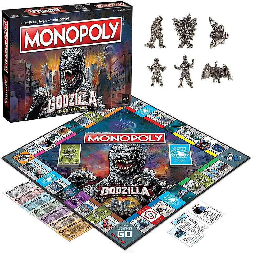 Godzilla Monopoly Board Game  For 2-6 Players Image
