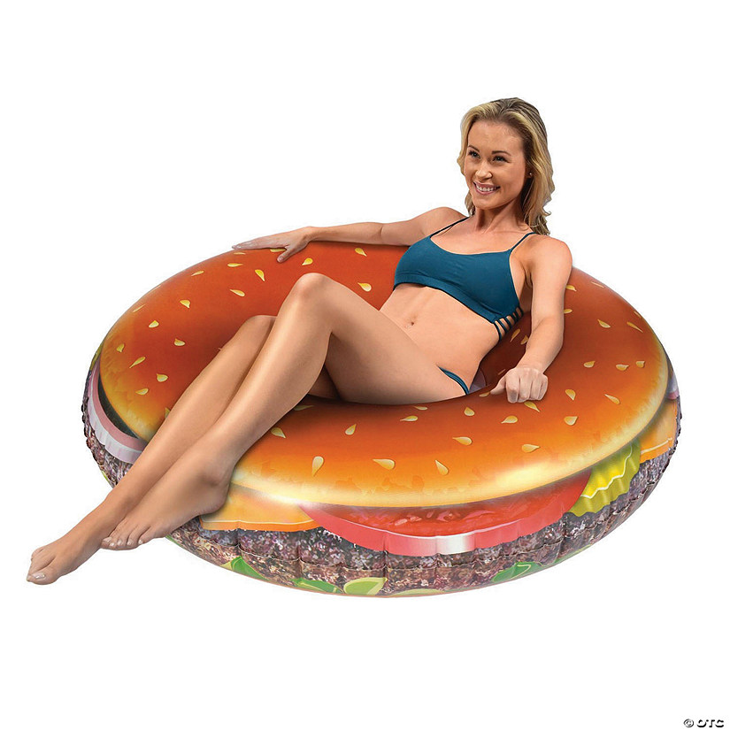 GoFloats Cheeseburger Party Tube Pool Float Image