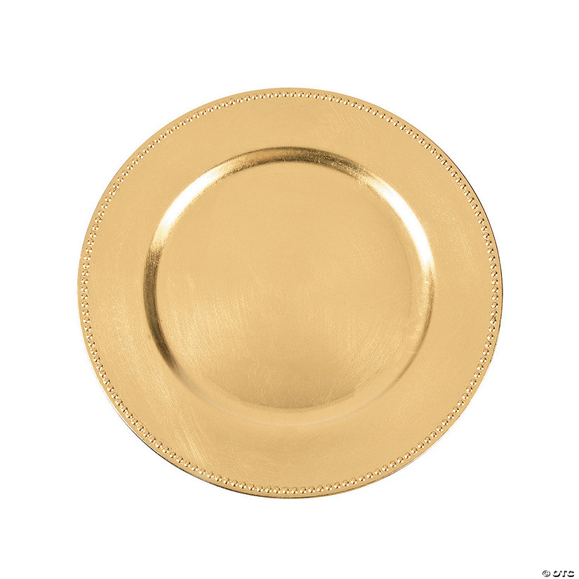 Gold Chargers - 6 Ct. Image