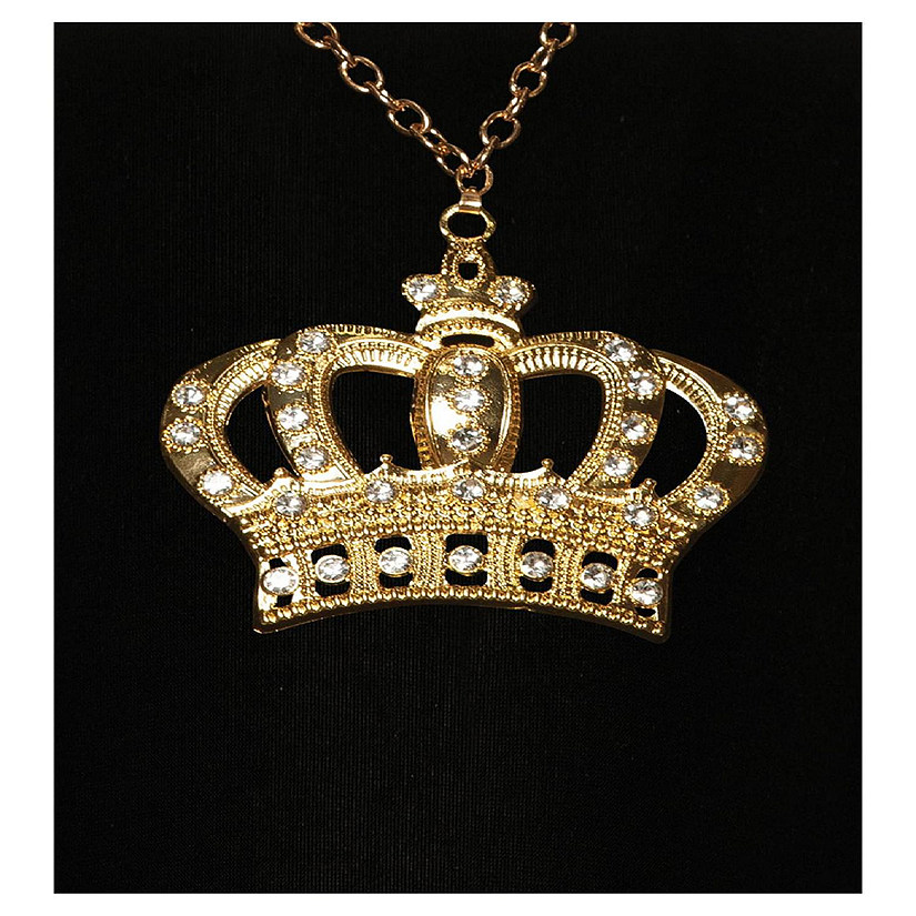 Gold Crown Necklace Costume Jewelry Image