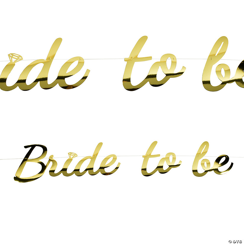 Gold Foil Bride-to-Be Garland Image