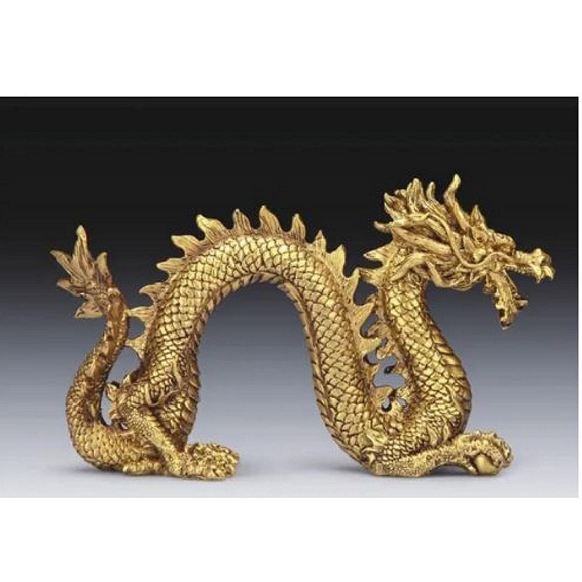 Golden Dragon Figurine New Image