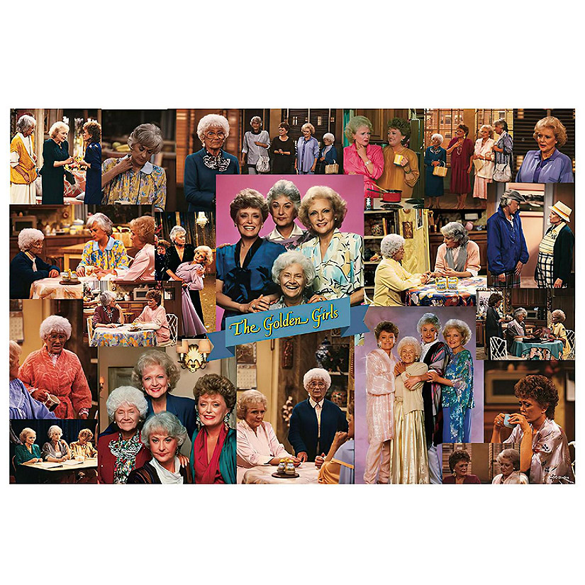 Golden Girls Collage '80s Puzzle For Adults And Kids  1000 Piece Jigsaw Puzzle Image