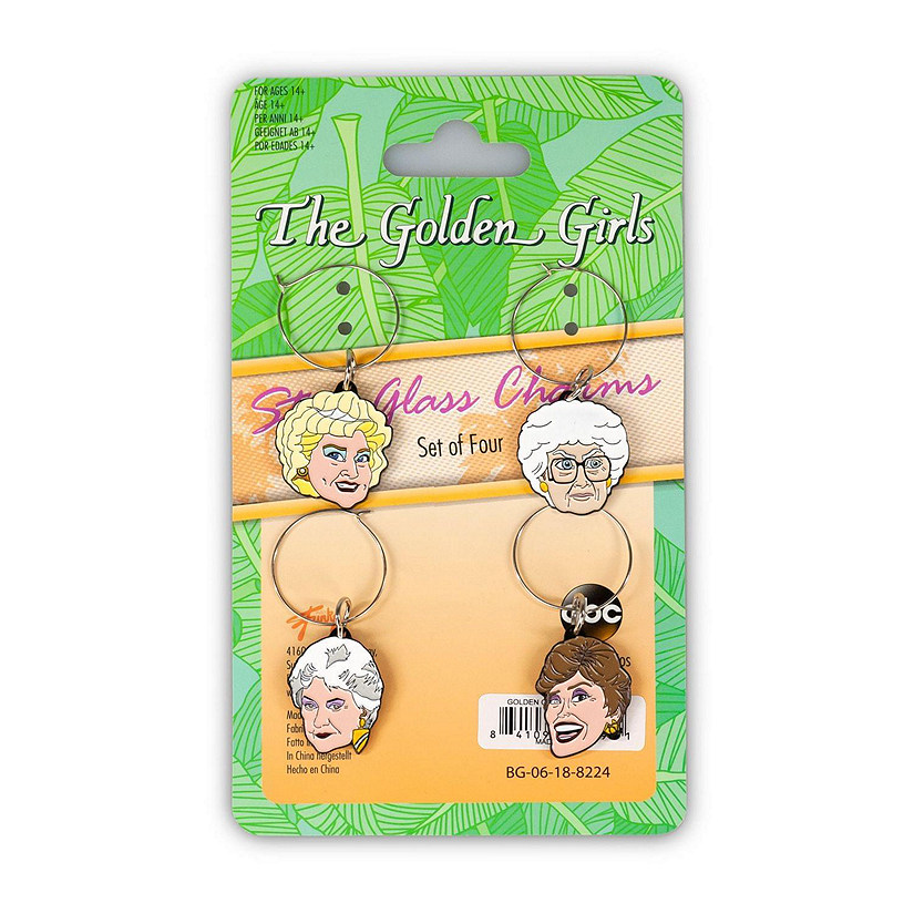 Golden Girls Wine Charms, Set of 4 Image