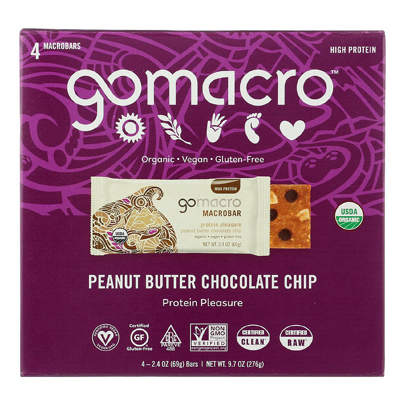 Gomacro - Bar Peanut Butter Cchip - Case of 7-4/2.4 OZ Image