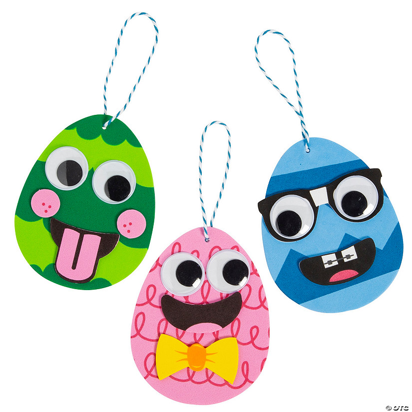 Goofy Easter Egg Ornament Craft Kit - Makes 24 Image