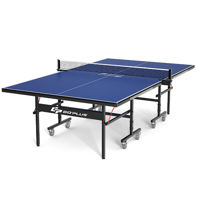 Goplus Foldable Professional Table Tennis Table for Indoor/Outdoor Playing Image