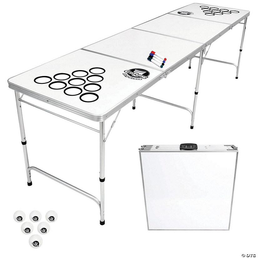 GoPong 8 Foot Beer Pong Table with Customizable Dry Erase Surface Image