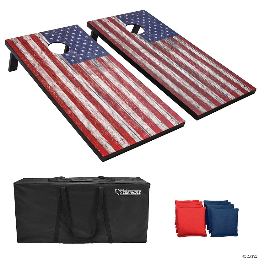 GoSports American Flag Regulation Size Cornhole Set Image